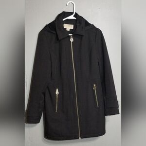 Michael Kors Black Jacket Sz (S) Shell Hooded